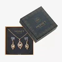 Monet Jewelry Pave Pendant Necklace And Drop Earring 2-pc. Jewelry Set