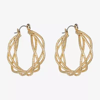 Monet Jewelry Twist Hoop Earrings