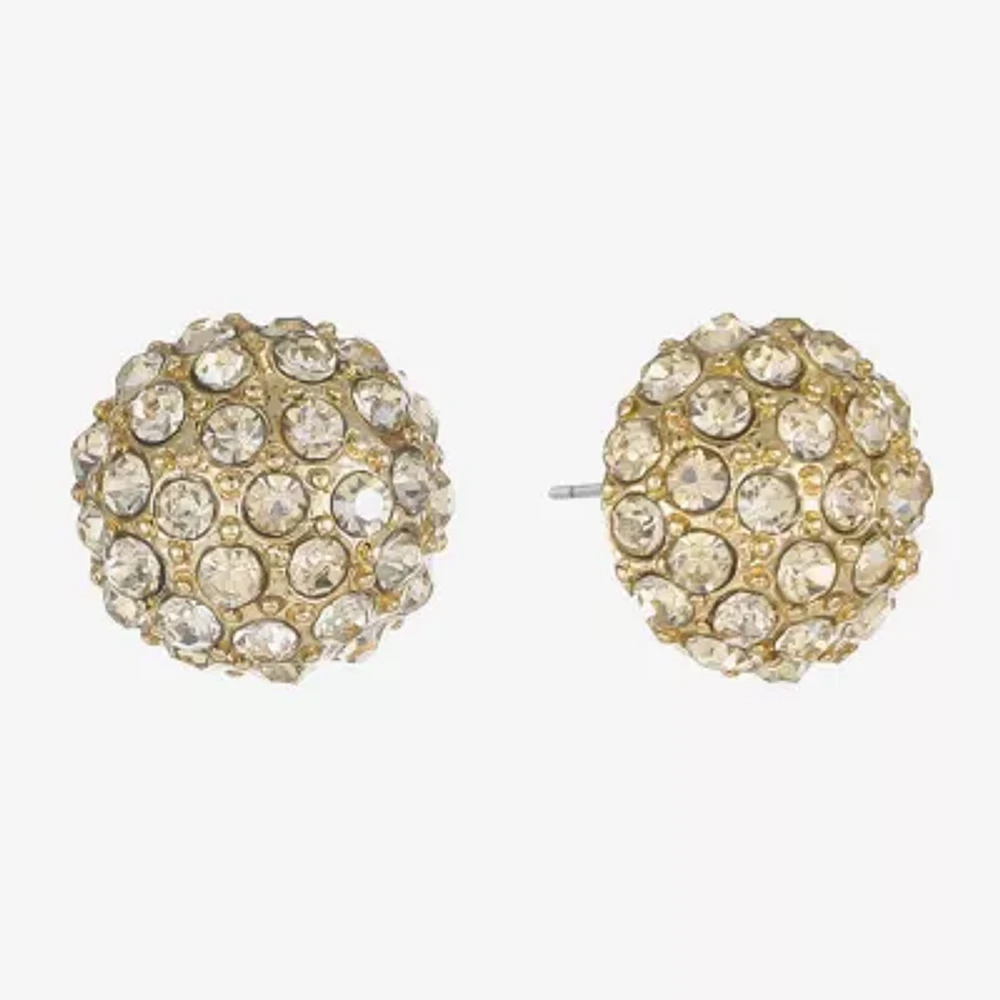 Monet® Pavé Ball Stud Earrings