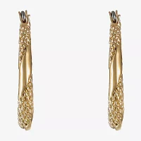 Monet® Gold-Tone Small Oval Hoop Earrings