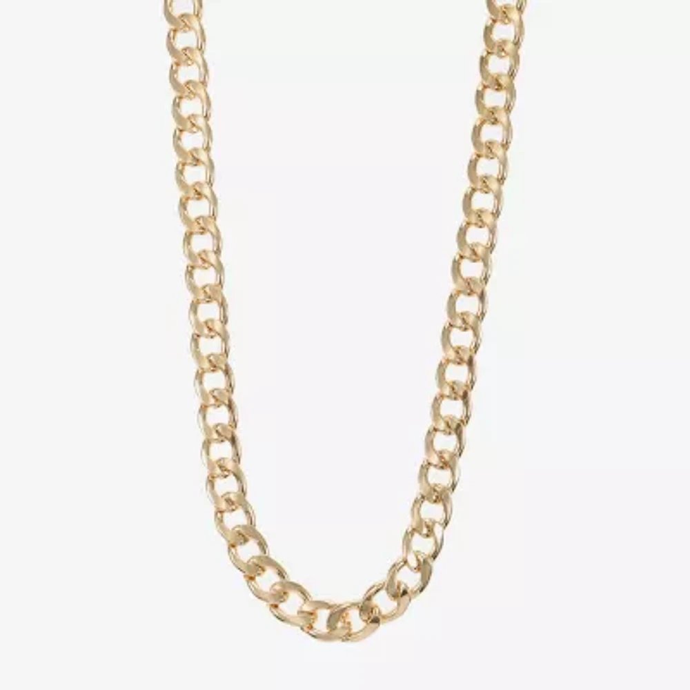 Monet® Gold-Tone Curb Link Collar Necklace