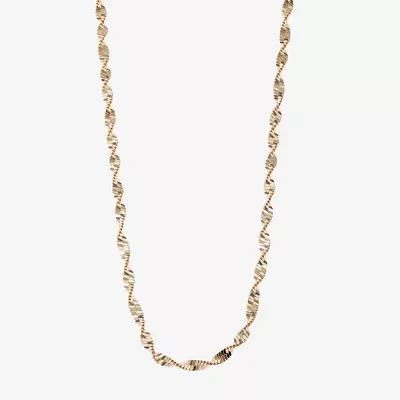 Liz Claiborne® Silver-Tone Textured Twist Necklace