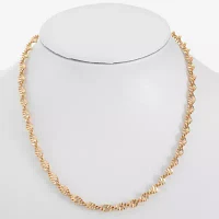 Liz Claiborne® Silver-Tone Textured Twist Necklace