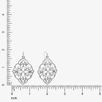Liz Claiborne Silver Tone Drop Earrings