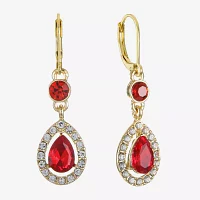 Monet Jewelry Red Drop Earrings
