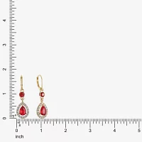 Monet Jewelry Red Drop Earrings