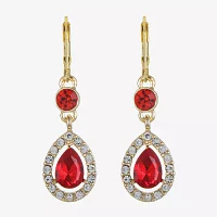 Monet Jewelry Red Drop Earrings