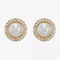 Monet Jewelry Simulated Pearl 16mm Stud Earrings