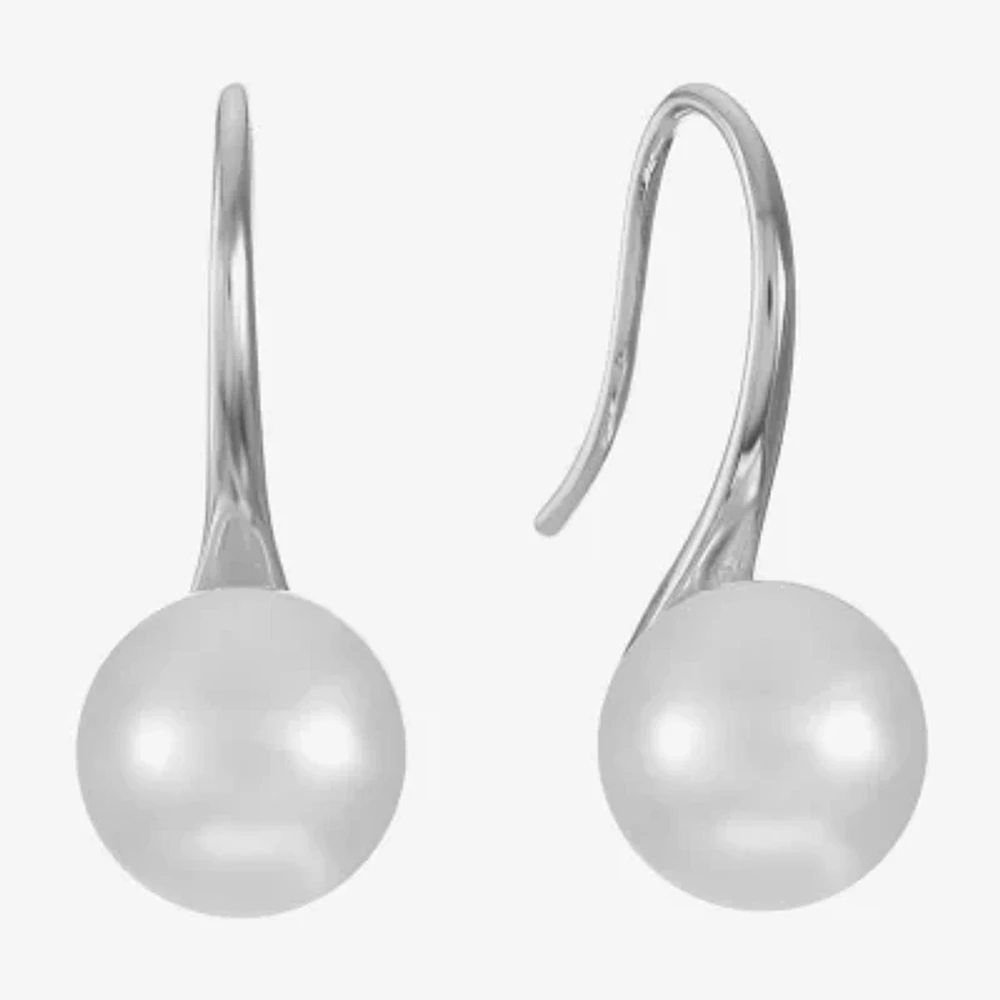Monet Jewelry Timeless Womens Simulated Pearl Drop Earrings