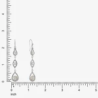Monet Jewelry Timeless Womens Simulated Pearl Drop Earrings