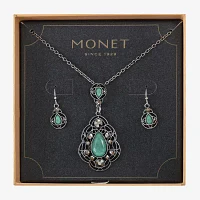 Monet Jewelry Pendant Necklace And Drop Earring 2-pc. Jewelry Set