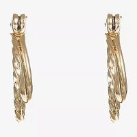 Monet® Gold-Tone 2-Row Orbital Hoop Earrings