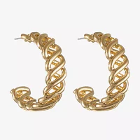 Monet® Gold-Tone Small Helix Hoop Earrings