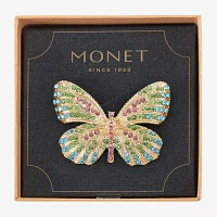 Monet Jewelry Multi Color Crystal Butterfly Pin