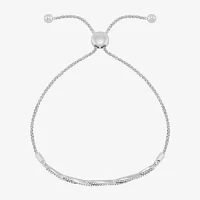 1/5 CT. Natural White Diamond Sterling Silver Bolo Bracelet