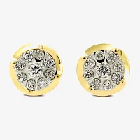 Diamond Blossom 1/4 CT. T.W. Natural White Diamond 10K Gold 10K Two Tone Gold 8mm Stud Earrings