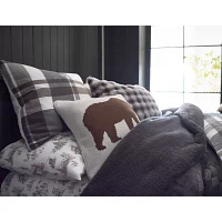 Bearpaw Eva Bear Square Throw Pillow