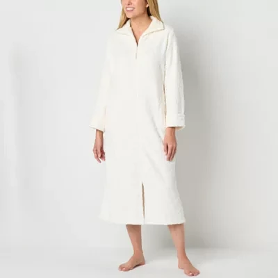 Adonna Womens Fleece Long Sleeve Length Robe