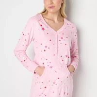 Sleep Chic Womens Long Sleeve Nightshirt