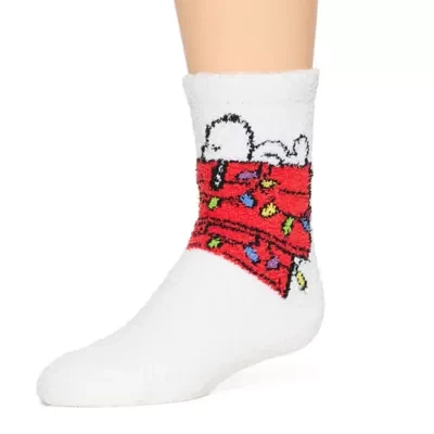 Kids Unisex Peanuts Snoopy 1 Pair Slipper Socks