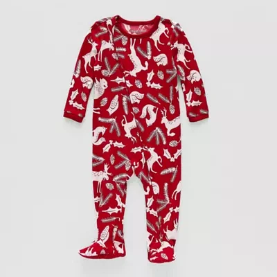 North Pole Trading Co. Unisex Footed Pajamas Long Sleeve Round Neck