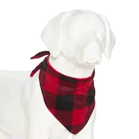 North Pole Trading Co. Plaid Dog Pet Bandanas