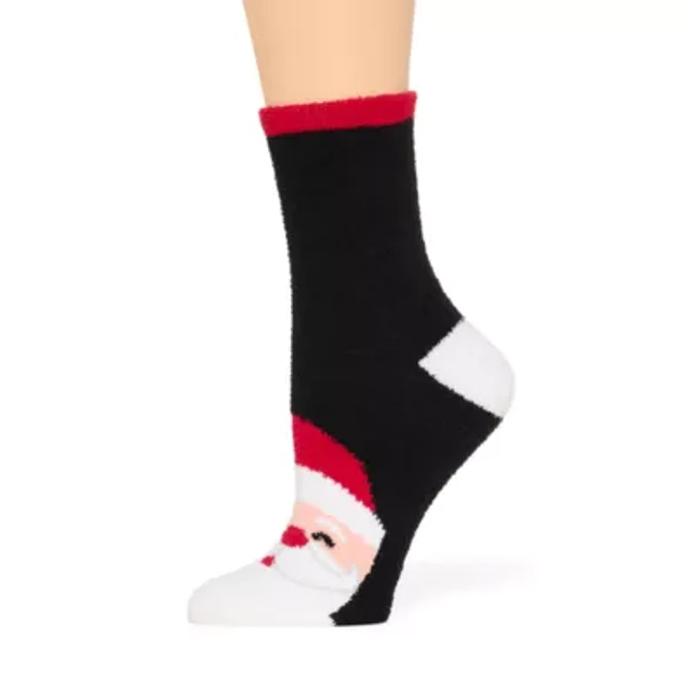 Mixit Holiday Cozy 1 Pair Crew Socks Womens