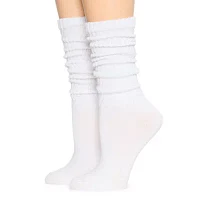 Mixit Slouch 2 Pair Crew Socks Womens