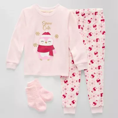 Toddler Girls 3-pc. Pajama Set