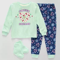 Toddler Girls 3-pc. Pajama Set