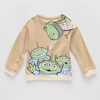 Disney Collection Little & Big Boys Crew Neck Long Sleeve Fleece Toy Story Sweatshirt