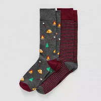 St. John's Bay 2 Pair Crew Socks Mens