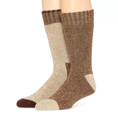 St. John's Bay Thermal Mens 2 Pair Boot Socks