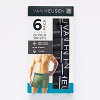 Van Heusen Stretch Mens 6 Pack Boxer Briefs