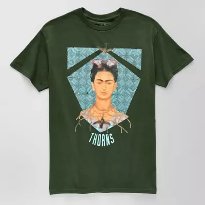 Mens Short Sleeve Frida Kahlo Graphic T-Shirt