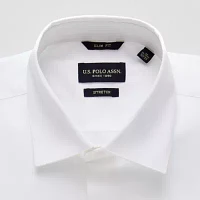 U.S. Polo Assn. Slim Mens Fit Stretch Fabric Long Sleeve Dress Shirt