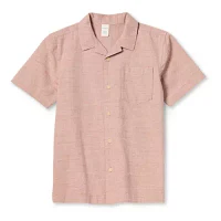 Thereabouts Little & Big Boys Husky Short Sleeve Camp Shirt