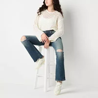 Arizona-Juniors Womens Mid Rise Bootcut Jean