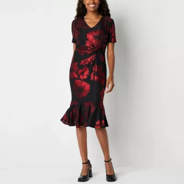 Home | Liz Claiborne Womens Short Sleeve Floral Midi Fit + Flare Dress at Plaza Las Americas in San Juan, PR Home | Liz Claiborne Womens Short Sleeve Floral Midi Fit + Flare Dress at Plaza Las Americas in San Juan, PR