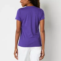 St. John's Bay Womens V Neck Short Sleeve T-Shirt