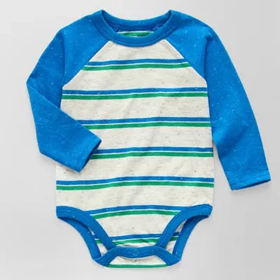 Okie Dokie Baby Boys Crew Neck Long Sleeve Bodysuit