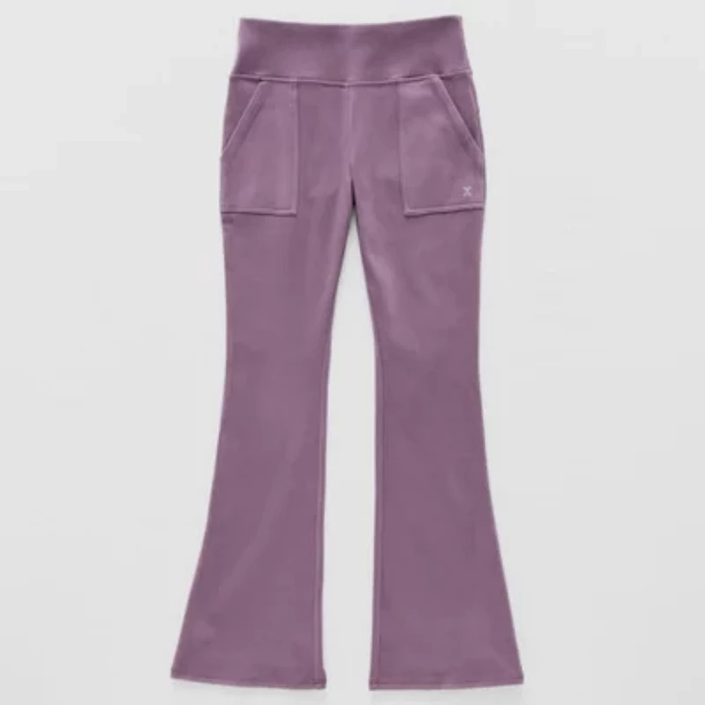 Xersion Little & Big Girls High Rise Flare Pull-On Pant