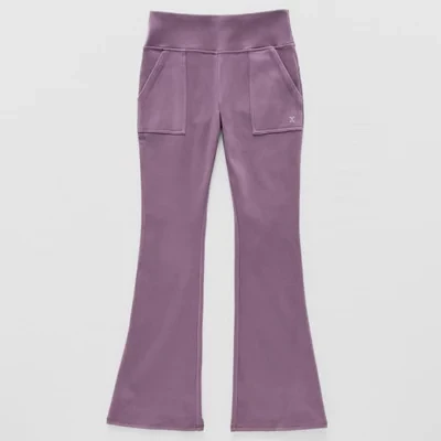 Xersion Little & Big Girls High Rise Flare Pull-On Pant
