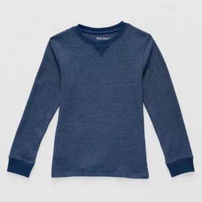 Thereabouts Little & Big Boys Crew Neck Long Sleeve Thermal Top