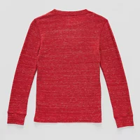 Thereabouts Little & Big Boys Crew Neck Long Sleeve Thermal Top