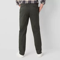 mutual weave Standard Chino Mens Easy-on + Easy-off Adaptive Slim Fit Flat Front Pant