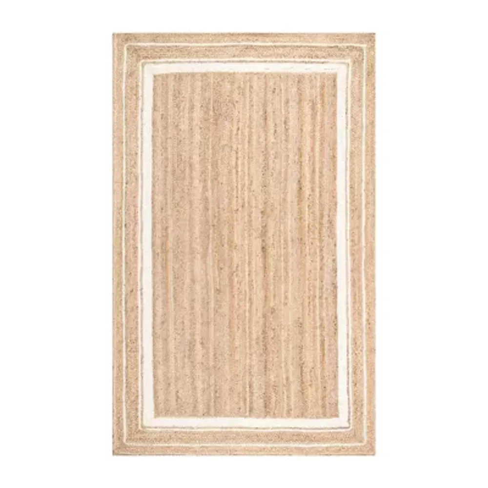 nuLoom Braided Rikki Border Jute Rug