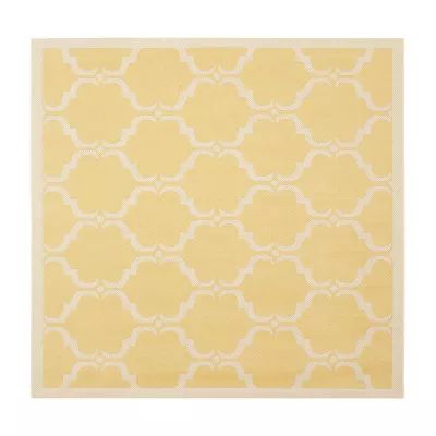 Safavieh Courtyard Collection Jobeth Geometric Indoor/Outdoor Square Area Rug