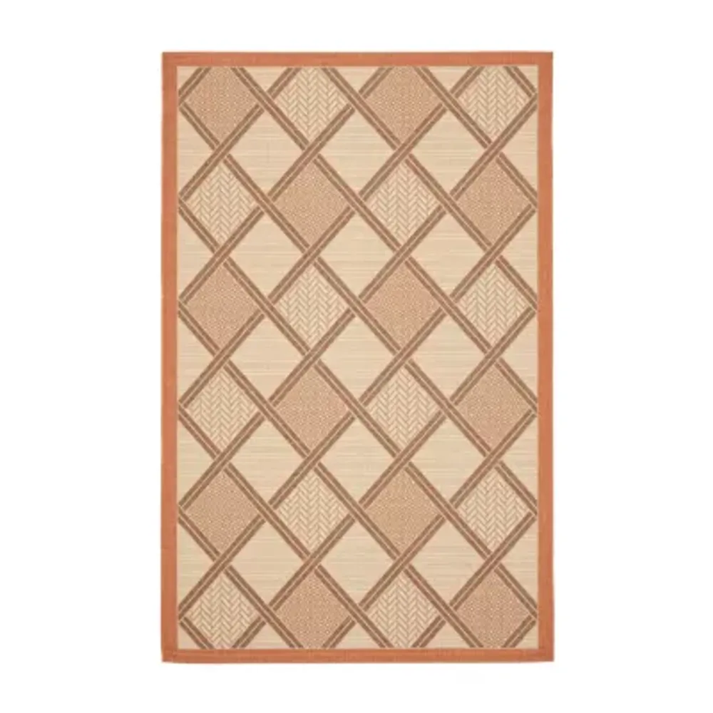 Safavieh Courtyard Collection Jytte Geometric Indoor/Outdoor Area Rug
