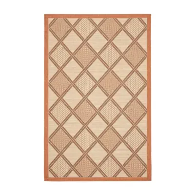 Safavieh Courtyard Collection Jytte Geometric Indoor/Outdoor Area Rug